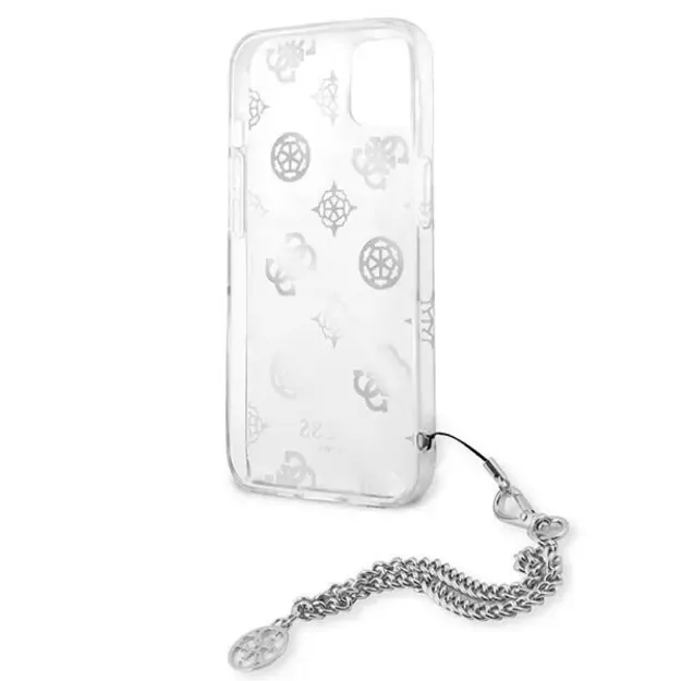 Guess GUHCP13SKPESI iPhone 13 mini 5.4&quot  silver/silver hardcase Peony Chain Collection 6