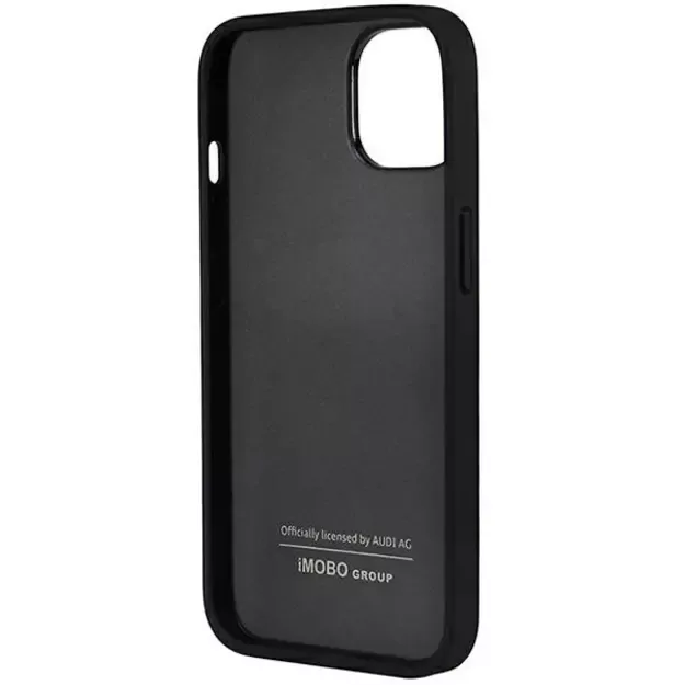 Audi Synthetic Leather iPhone 14 6.1&quot  black/black hardcase AU-TPUPPCIP14-TT/D1-BK 11