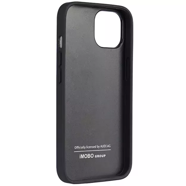 Audi Synthetic Leather iPhone 14 6.1&quot  black/black hardcase AU-TPUPPCIP14-TT/D1-BK 10