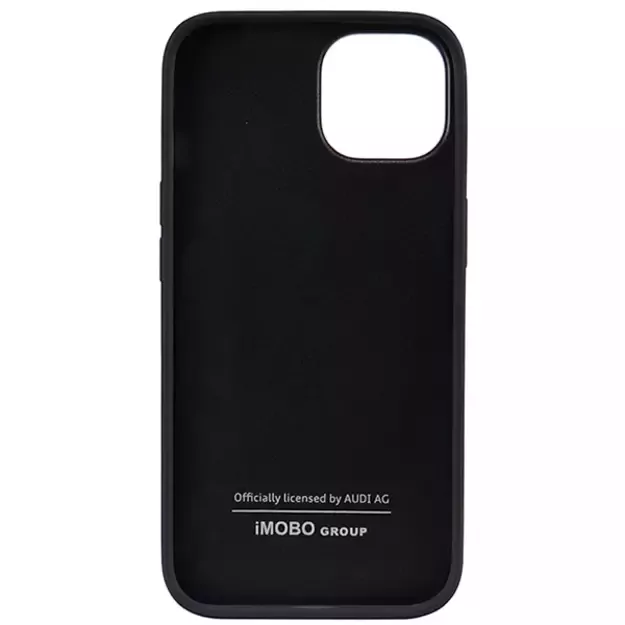 Audi Synthetic Leather iPhone 14 6.1&quot  black/black hardcase AU-TPUPPCIP14-TT/D1-BK 9