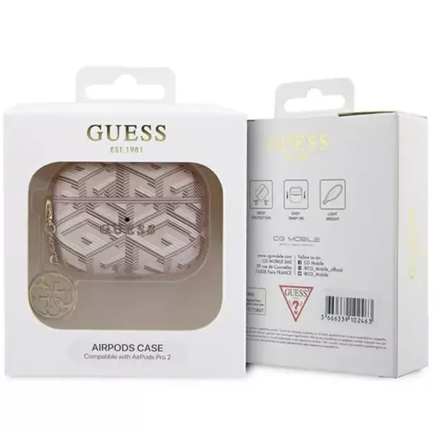 Guess GUAP2PGCE4CP case for AirPods Pro 2 cover - pink GCube Charm 3