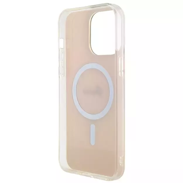 Guess IML Iridescent MagSafe case for iPhone 15 Pro - pink 6