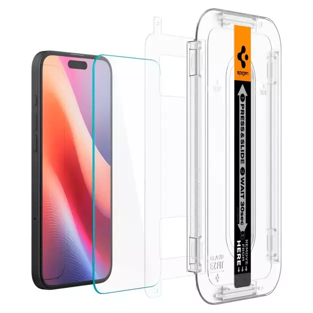Spigen Glas.tR EZ Fit tempered glass for iPhone 15 / 16 - 2 pcs. 4