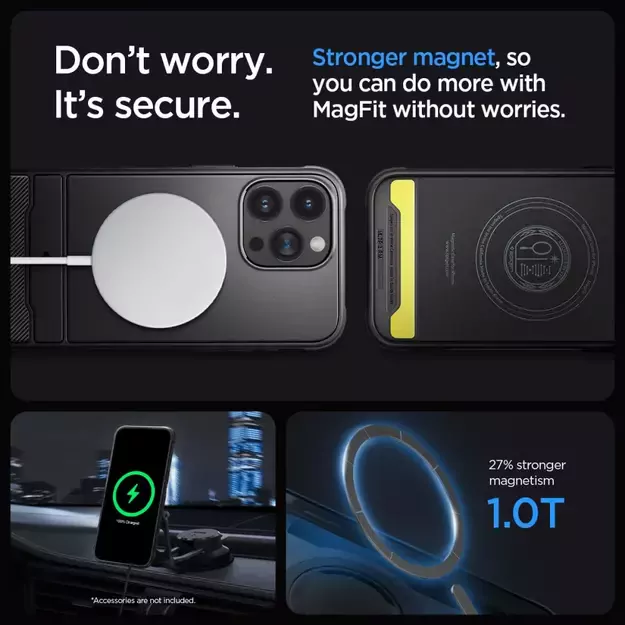 Spigen Rugged Armor Mag Case with MagSafe for iPhone 15 Pro - Matte Black 13