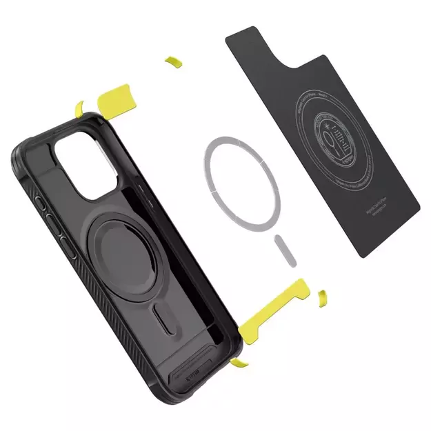 Spigen Rugged Armor Mag Case with MagSafe for iPhone 15 Pro - Matte Black 8
