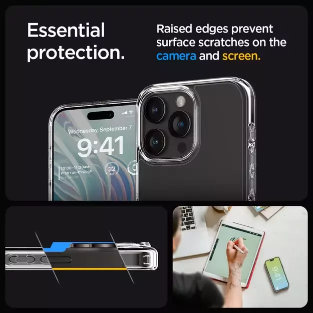 Spigen Ultra Hybrid Case for iPhone 15 Pro Max - Clear 24