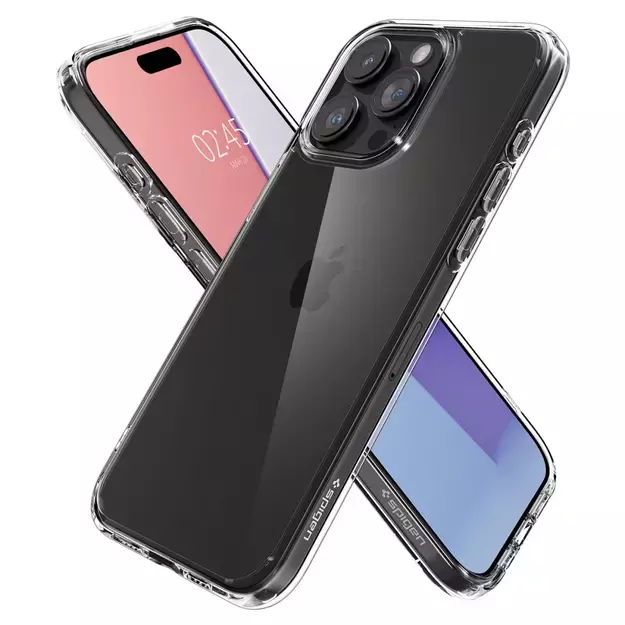 Spigen Ultra Hybrid Case for iPhone 15 Pro Max - Clear 12