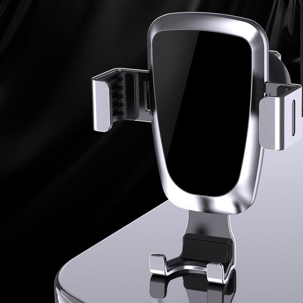 Gravity smartphone car holder, black air vent grille (YC08) 15