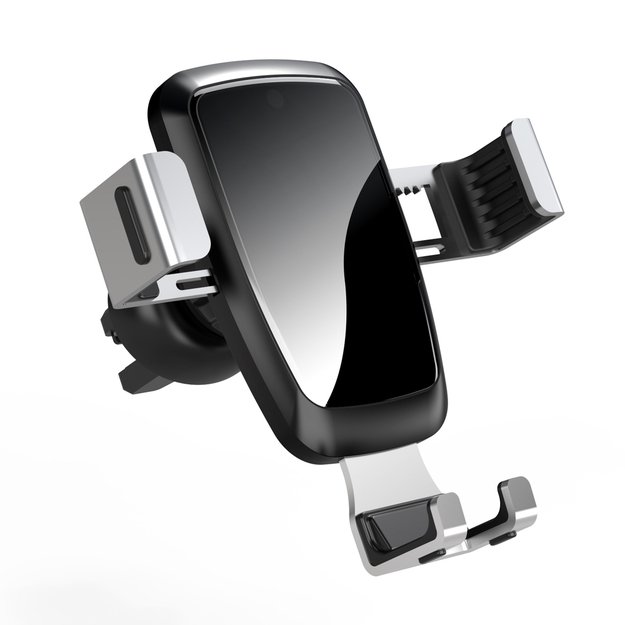 Gravity smartphone car holder, black air vent grille (YC08) 12