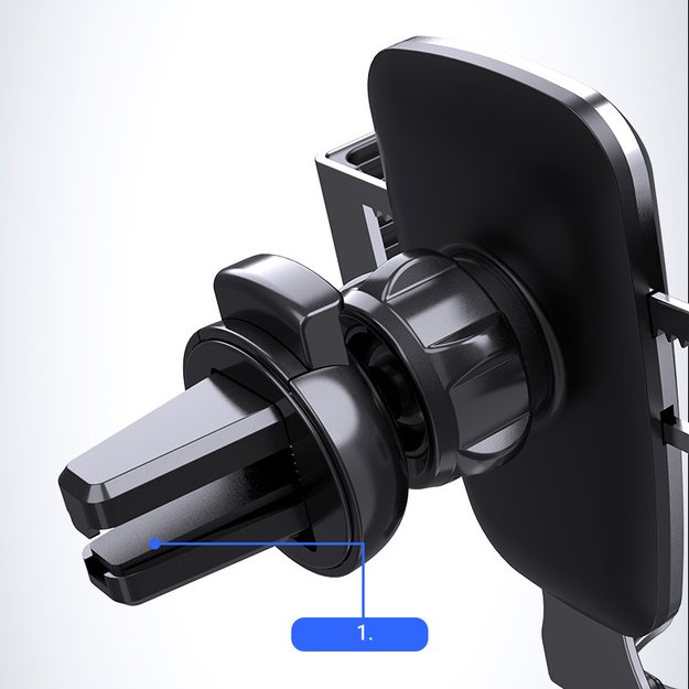 Gravity smartphone car holder, black air vent grille (YC08) 16