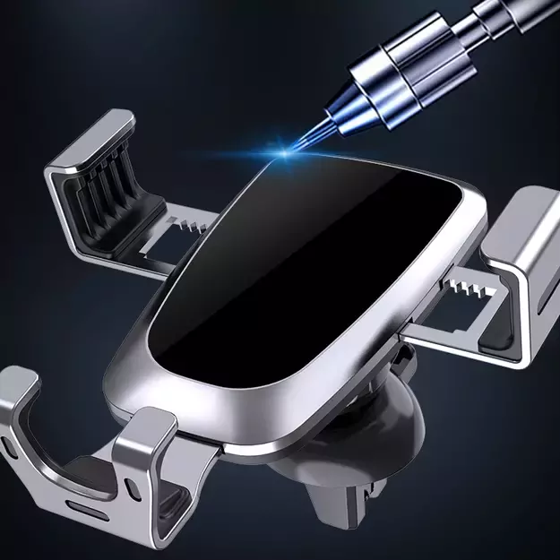 Gravity smartphone car holder, black air vent grille (YC08) 7