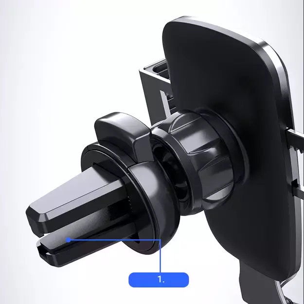 Gravity smartphone car holder, black air vent grille (YC08) 5