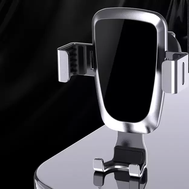 Gravity smartphone car holder, black air vent grille (YC08) 4