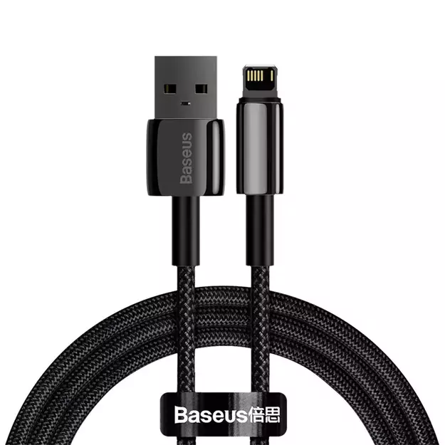 Baseus Tungsten USB - Lightning cable 2.4 A 1 m black (CALWJ-01)