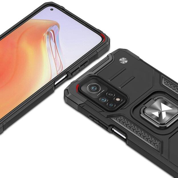 Wozinsky Ring Armor Tough Hybrid Case Cover + Magnetic Mount Mi Poco M4 Pro 5G / Redmi Note 11 5G (China) / Redmi Note 11T 5G / Redmi Note 11S 5G black 8