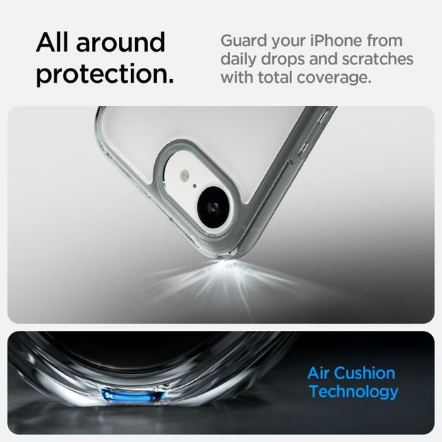 Spigen Ultra Hybrid Case for iPhone 16e - Gray 13