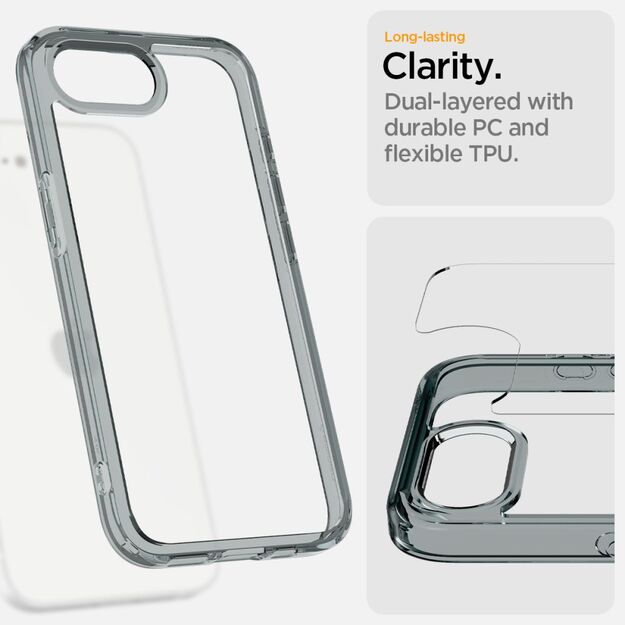 Spigen Ultra Hybrid Case for iPhone 16e - Gray 12