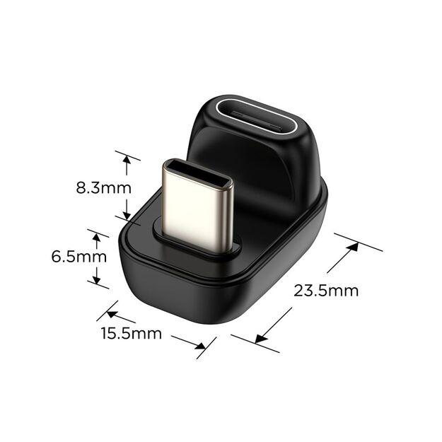 Tech-Protect Ultraboost AA04 USB-C Angled Adapter - Black 1