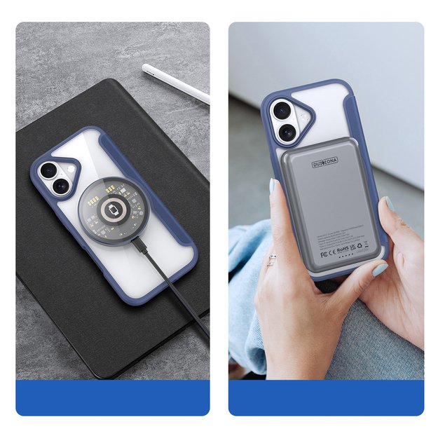 Dux Ducis Skin X Pro iPhone 17 Air Case with MagSafe and Wallet - Blue 3