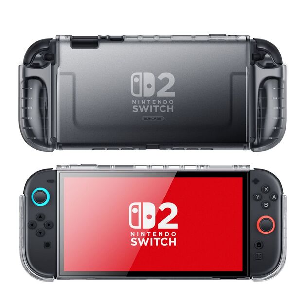 Supcase Crystal Case for Nintendo Switch 2 - Transparent Black 1