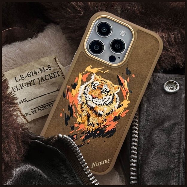 Nimmy Tiger MagSafe case for iPhone 16 Pro Max - brown 9