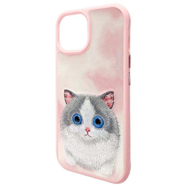 Nimmy Big Eyed Pet 2.0 Cat Case for iPhone 15 - Pink 6