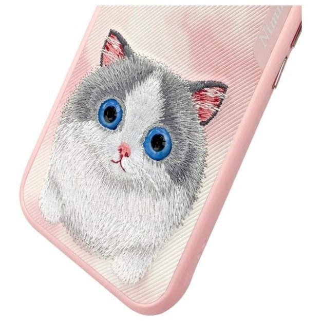 Nimmy Big Eyed Pet 2.0 Cat Case for iPhone 15 - Pink 9