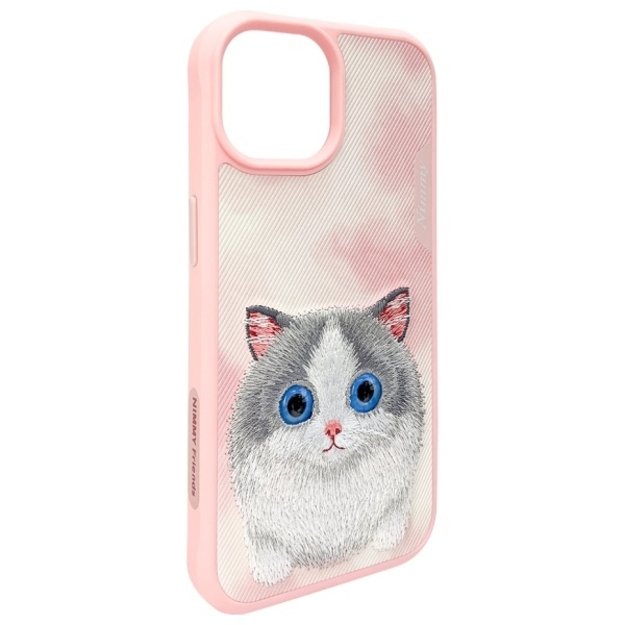 Nimmy Big Eyed Pet 2.0 Cat Case for iPhone 15 - Pink 5