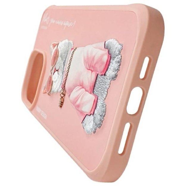 Nimmy Glasses Cool Cat Case for iPhone 15 Pro - Pink 5