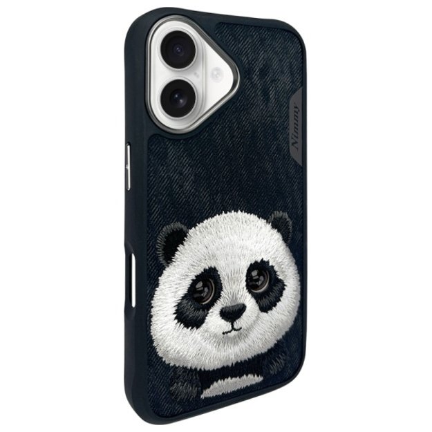 Nimmy Big Eyed Pet 2.0 Panda case for iPhone 16 - black 1