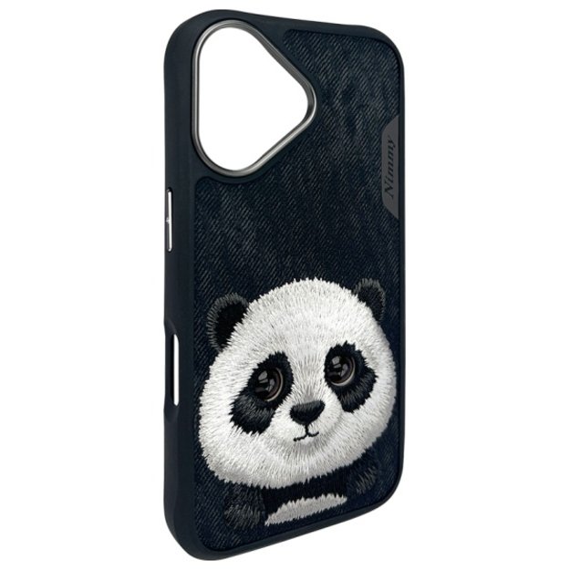 Nimmy Big Eyed Pet 2.0 Panda case for iPhone 16 - black 3