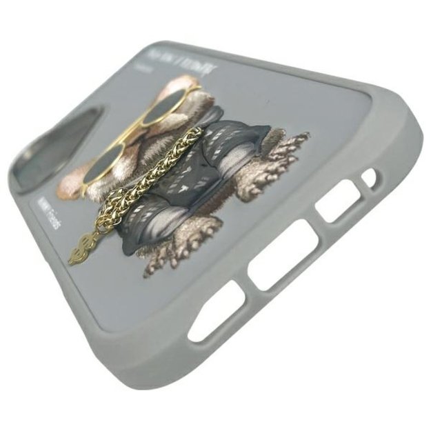 Nimmy Glasses Cool Dog iPhone 16 Case - Gray 7