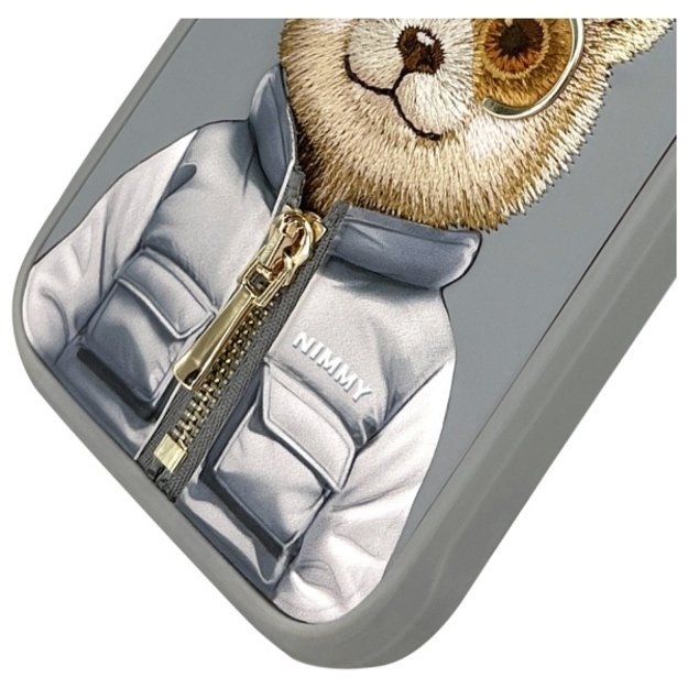 Nimmy Cool&amp Cute 2.0 Bear Case for iPhone 16 Pro - Gray 3