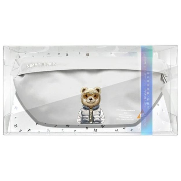 Nimmy Crossbody Cool&amp Cute 2.0 Bear Shoulder Bag - Gray 4
