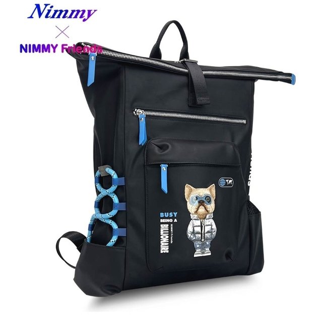 Nimmy Cool&amp Cute 2.0 Dog Laptop Backpack - Black 2