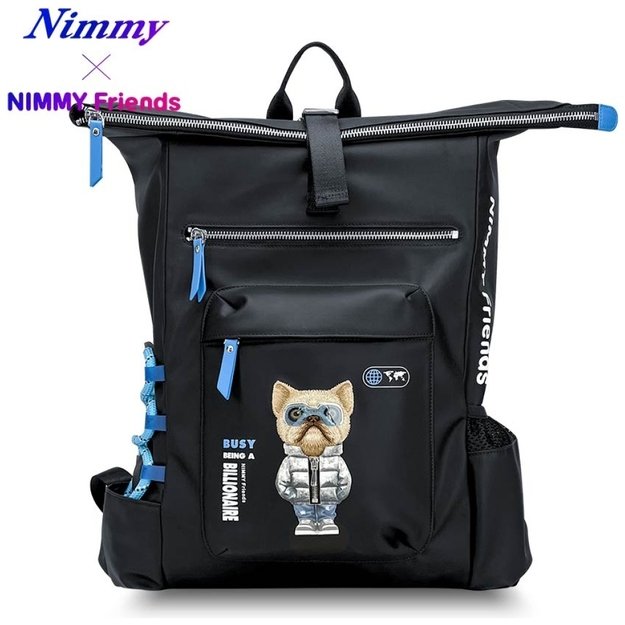Nimmy Cool&amp Cute 2.0 Dog Laptop Backpack - Black 1