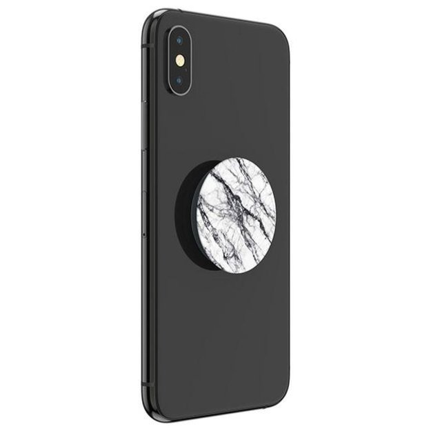 Popsockets 2 White Stone Marble Phone Holder and Stand 3