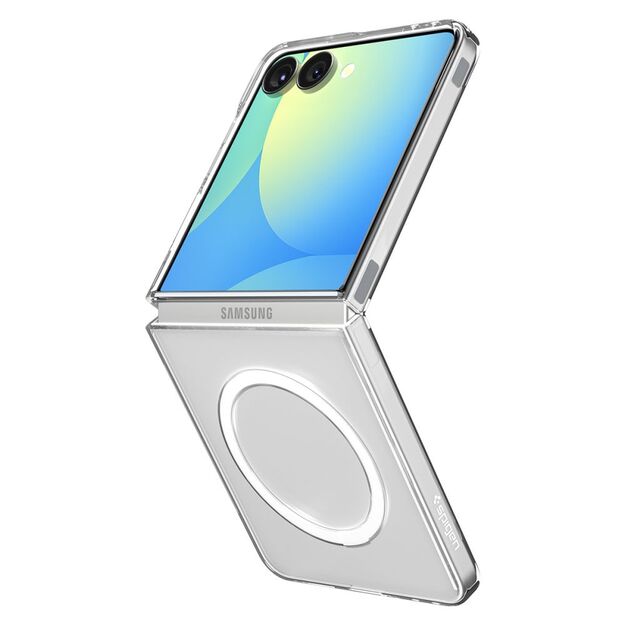 Spigen AirSkin Mag MagSafe Case for Samsung Galaxy Z Flip 7 - Clear and White 4