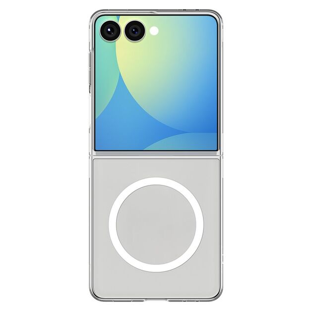 Spigen AirSkin Mag MagSafe Case for Samsung Galaxy Z Flip 7 - Clear and White 5