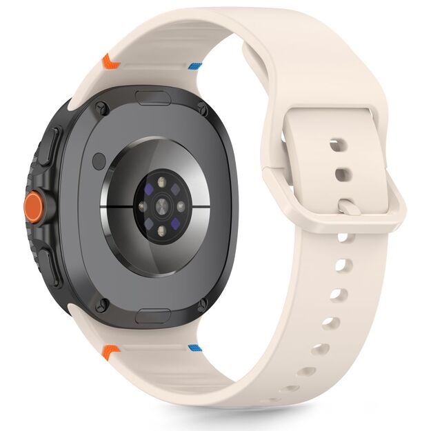 Tech-Protect Silicone Strap for Samsung Galaxy Watch 40/44/46 mm - Beige 2