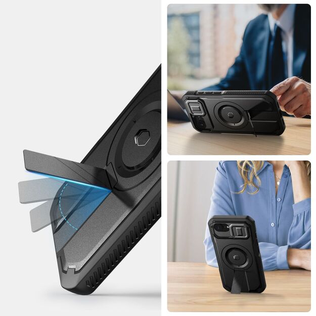 Tech-Protect Kevlar Magsafe Case for iPhone 16e - Black 2