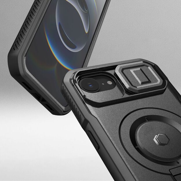 Tech-Protect Kevlar Magsafe Case for iPhone 16e - Black 3