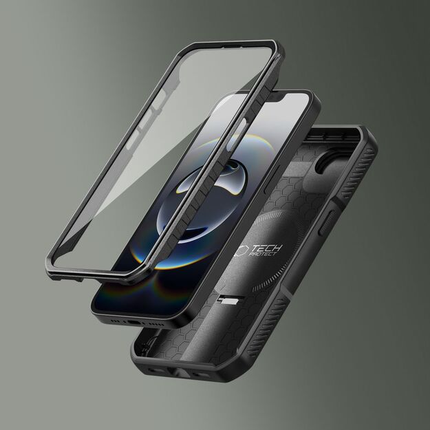 Tech-Protect Kevlar Magsafe Case for iPhone 16e - Black 4