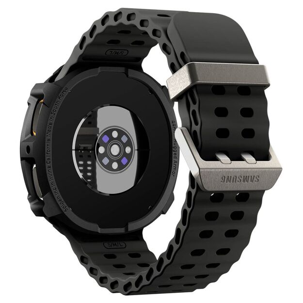 Spigen Rugged Armor Case for Samsung Galaxy Watch 8 44mm - Matte Black 1