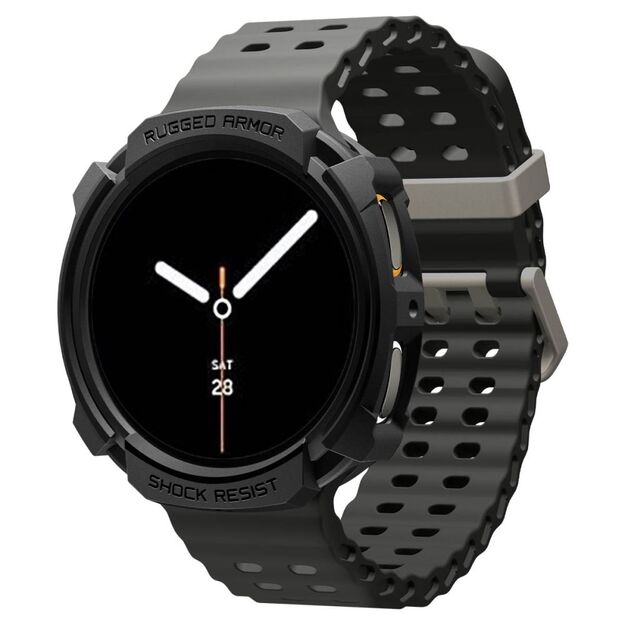 Spigen Rugged Armor Case for Samsung Galaxy Watch 8 44mm - Matte Black 4