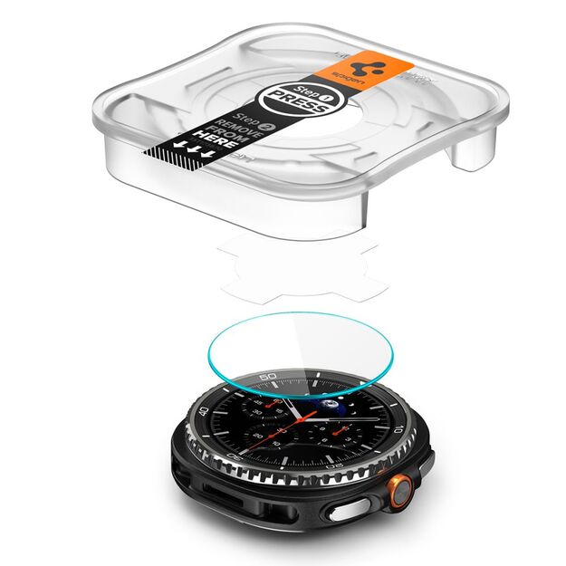 Spigen Glas.TR ”Ez-Fit” Tempered Glass for Samsung Galaxy Watch 8 46mm - Transparent 1