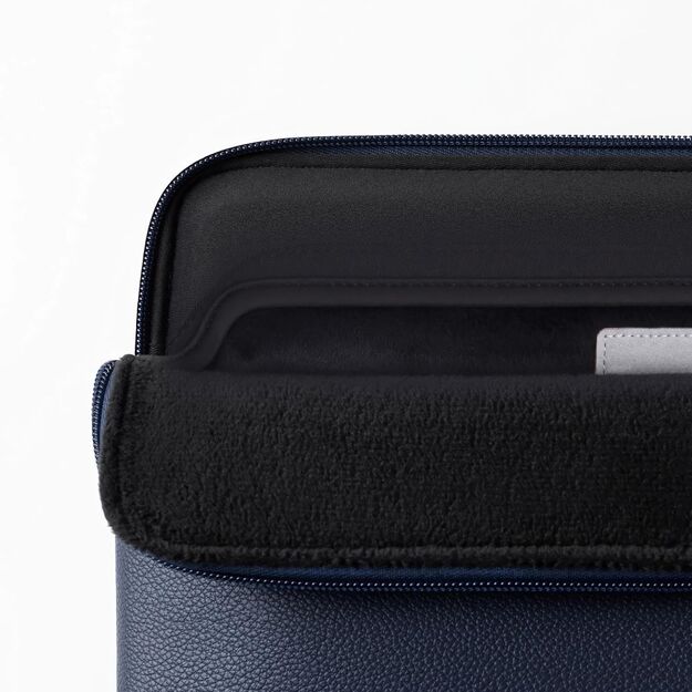 Tech-Protect Fleece Laptop Bag 15-16 - Navy Blue 6