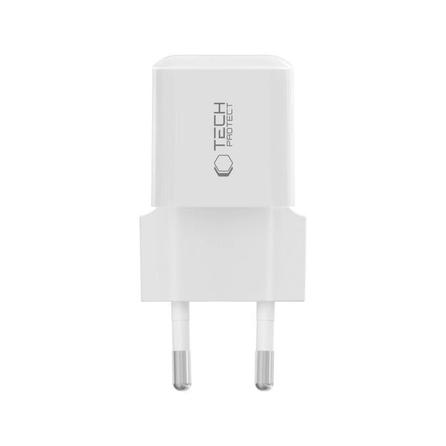 Tech-Protect NCM25 USB-C PD 25W Wall Charger - White 2