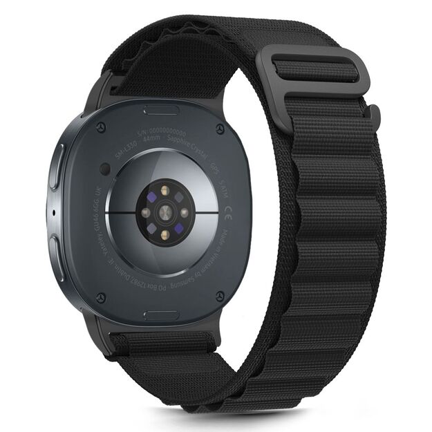 Tech-Protect Nylon Stripe Strap for Samsung Galaxy Watch 40/44/46 mm - Black