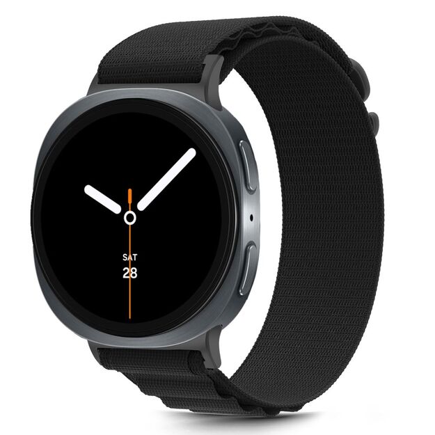 Tech-Protect Nylon Stripe Strap for Samsung Galaxy Watch 40/44/46 mm - Black 2